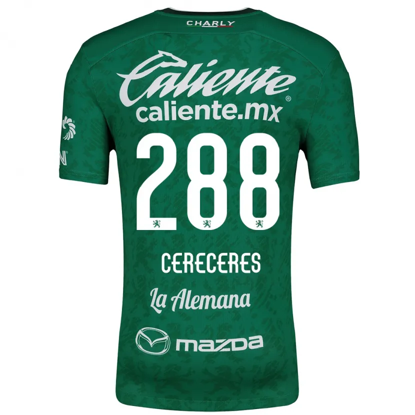 Danxen Barn Thomas Cereceres #288 Grön Vit Hemmatröja Matchtröjor 2024/25 Tröjor T-Tröja