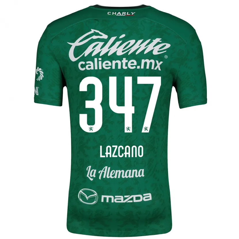 Danxen Barn Evan Lazcano #347 Grön Vit Hemmatröja Matchtröjor 2024/25 Tröjor T-Tröja