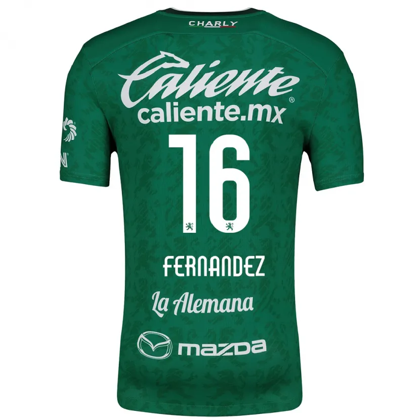 Danxen Barn Omar Fernández #16 Grön Vit Hemmatröja Matchtröjor 2024/25 Tröjor T-Tröja