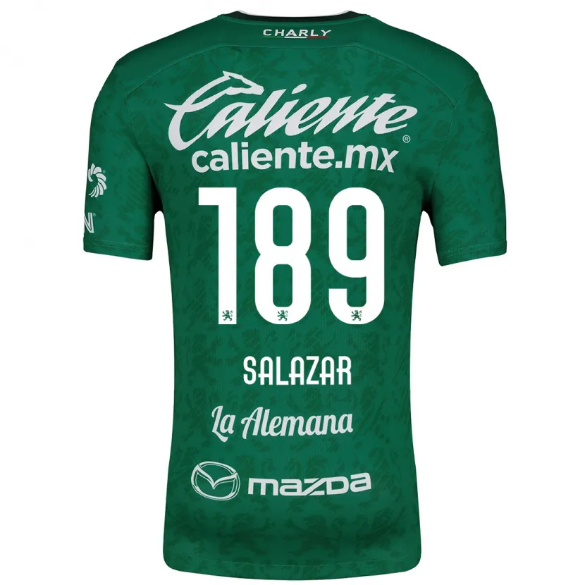 Danxen Barn José Salazar #189 Grön Vit Hemmatröja Matchtröjor 2024/25 Tröjor T-Tröja