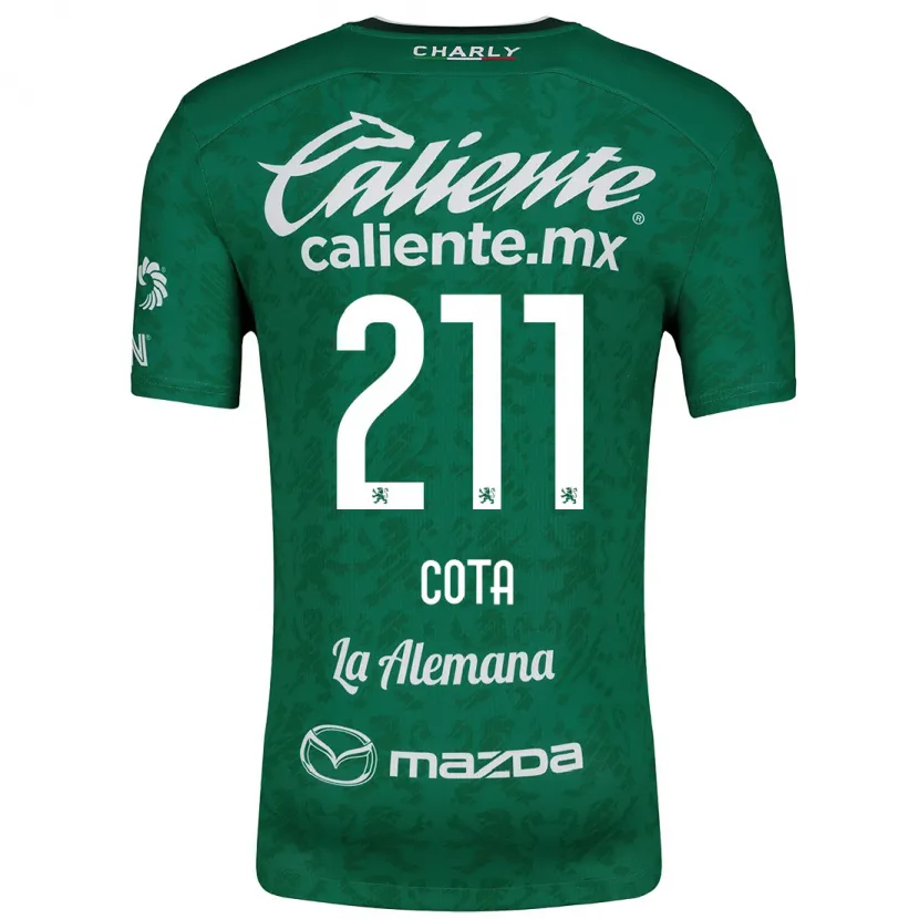 Danxen Barn Luis Cota #211 Grön Vit Hemmatröja Matchtröjor 2024/25 Tröjor T-Tröja