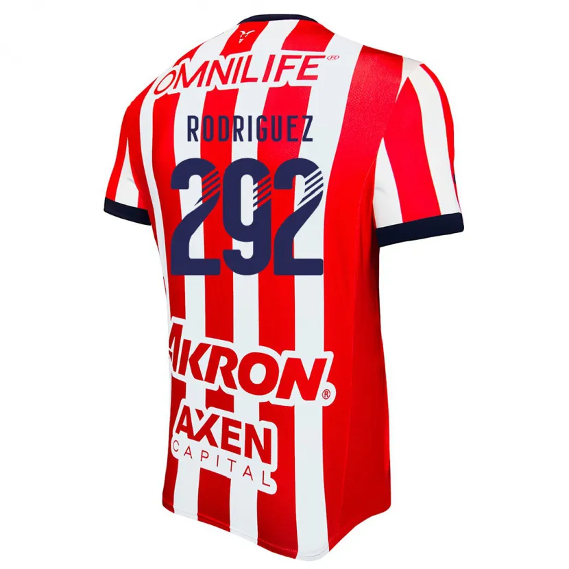 Danxen Barn Emiliano Rodríguez #292 Röd Vit Blå Hemmatröja Matchtröjor 2024/25 Tröjor T-Tröja