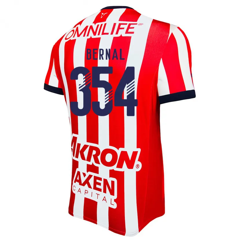 Danxen Barn Carlos Bernal #354 Röd Vit Blå Hemmatröja Matchtröjor 2024/25 Tröjor T-Tröja