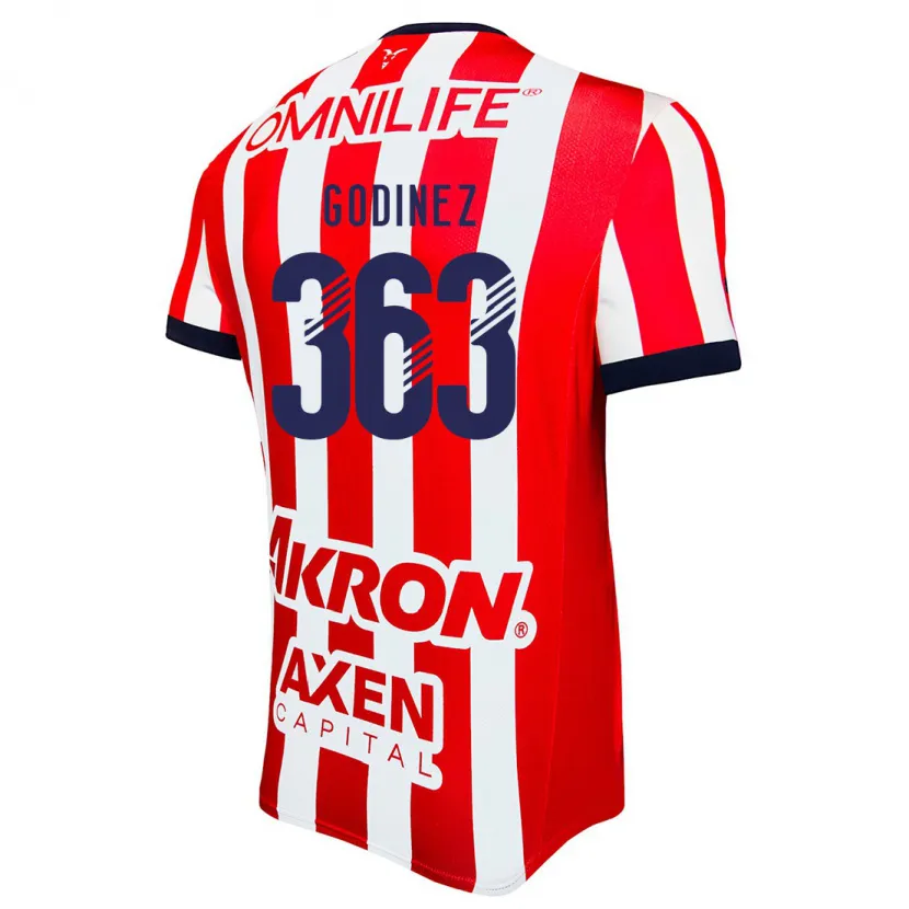 Danxen Barn André Godinez #363 Röd Vit Blå Hemmatröja Matchtröjor 2024/25 Tröjor T-Tröja