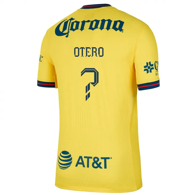 Danxen Barn Juan Otero #0 Gul Blå Hemmatröja Matchtröjor 2024/25 Tröjor T-Tröja