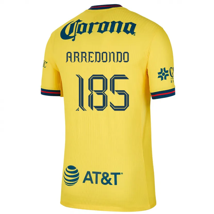 Danxen Barn Aarón Arredondo #185 Gul Blå Hemmatröja Matchtröjor 2024/25 Tröjor T-Tröja