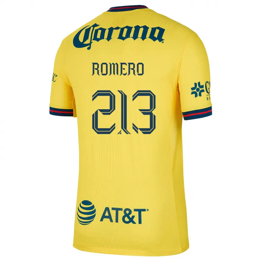 Danxen Barn Axel Romero #213 Gul Blå Hemmatröja Matchtröjor 2024/25 Tröjor T-Tröja