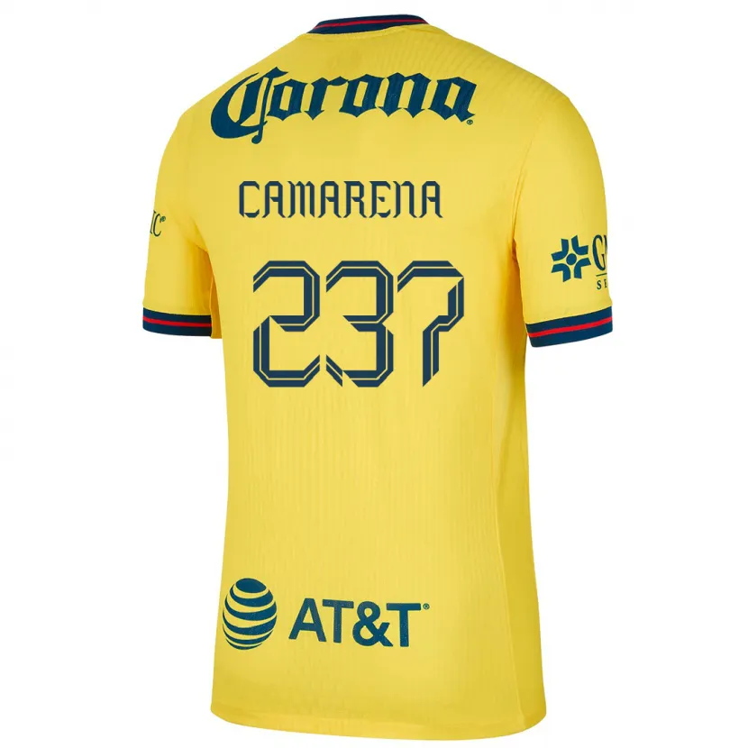 Danxen Barn Santiago Camarena #237 Gul Blå Hemmatröja Matchtröjor 2024/25 Tröjor T-Tröja