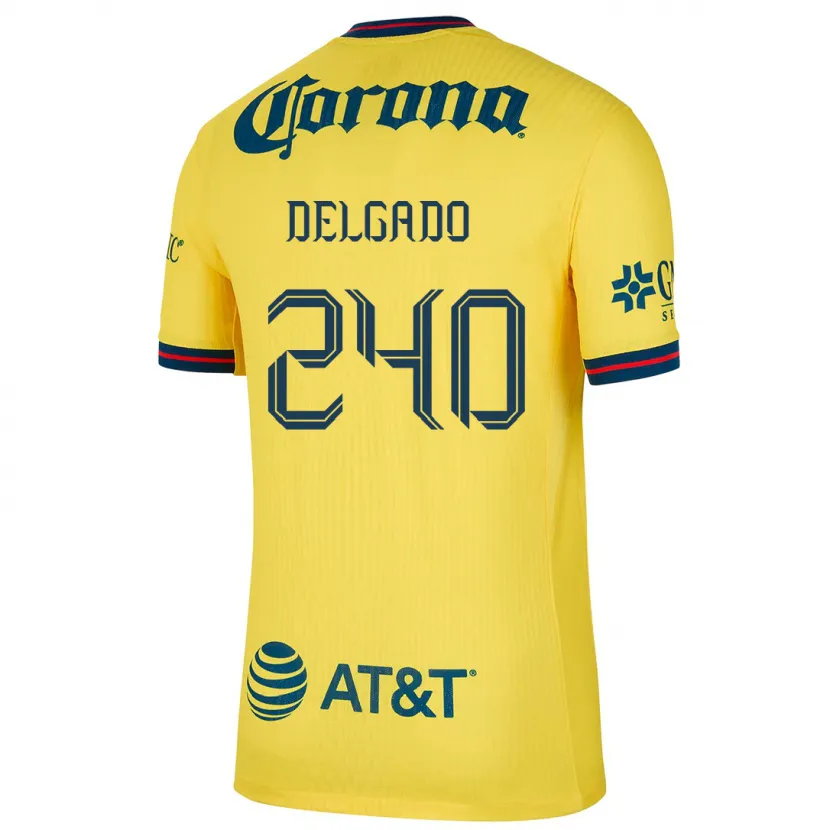 Danxen Barn Gael Delgado #240 Gul Blå Hemmatröja Matchtröjor 2024/25 Tröjor T-Tröja