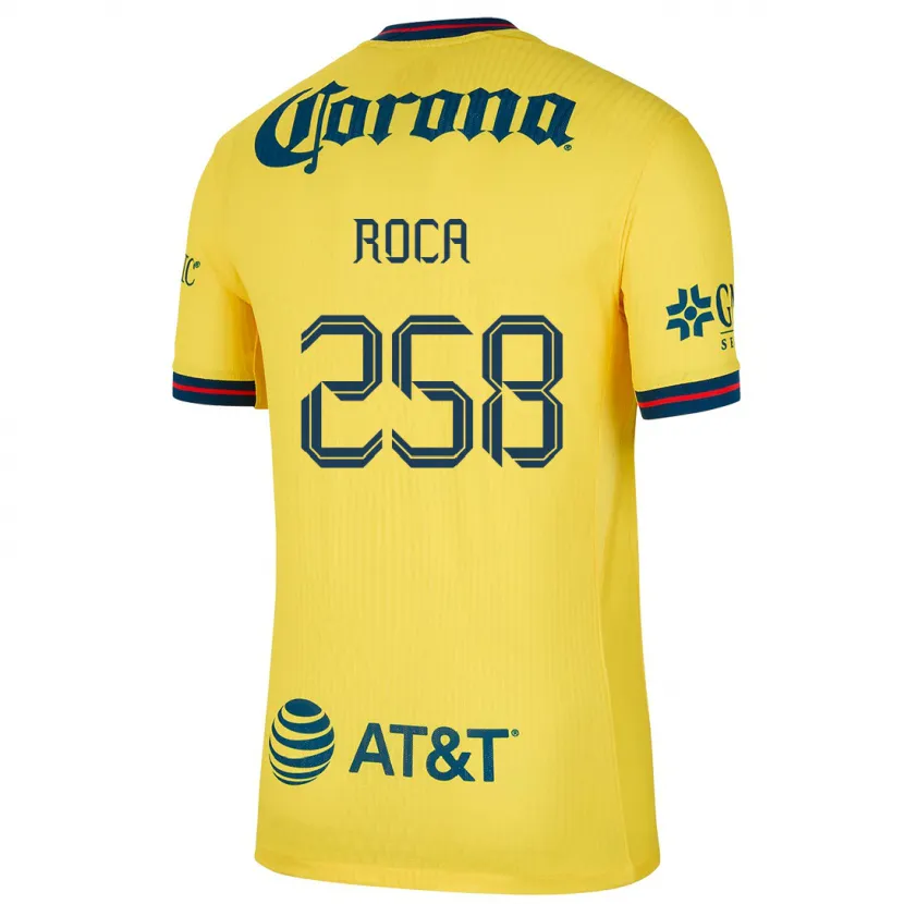 Danxen Barn Juan Roca #258 Gul Blå Hemmatröja Matchtröjor 2024/25 Tröjor T-Tröja