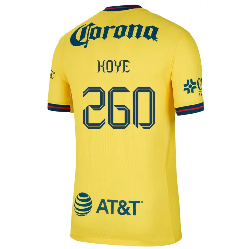 Danxen Barn Julián Koye #260 Gul Blå Hemmatröja Matchtröjor 2024/25 Tröjor T-Tröja