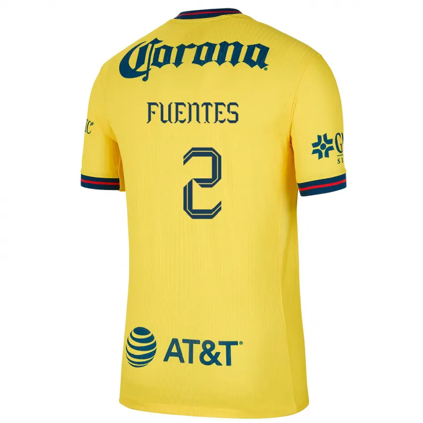 Danxen Barn Luis Fuentes #2 Gul Blå Hemmatröja Matchtröjor 2024/25 Tröjor T-Tröja