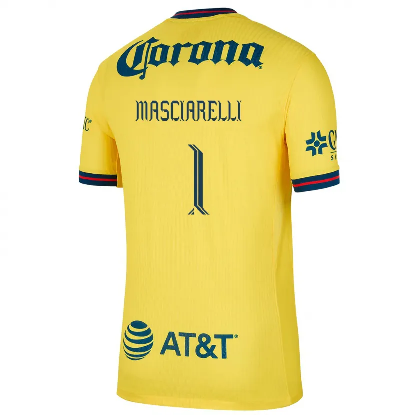 Danxen Barn Renata Masciarelli #1 Gul Blå Hemmatröja Matchtröjor 2024/25 Tröjor T-Tröja