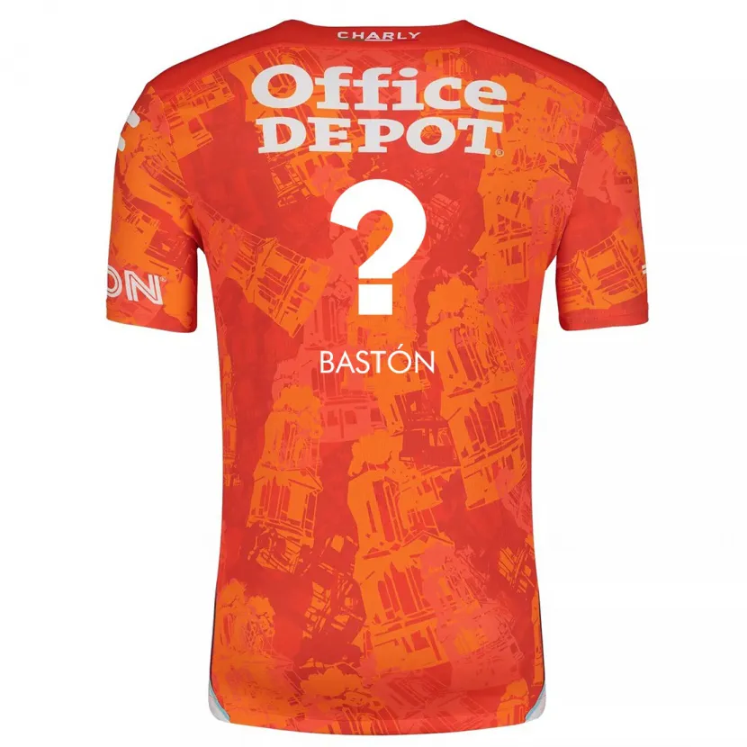 Danxen Barn Borja Bastón #0 Orange Vit Bortatröja Matchtröjor 2024/25 Tröjor T-Tröja