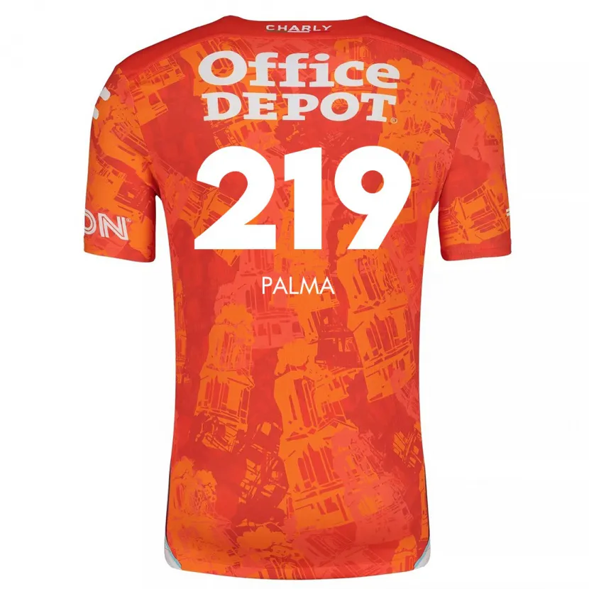 Danxen Barn Pablo Palma #219 Orange Vit Bortatröja Matchtröjor 2024/25 Tröjor T-Tröja
