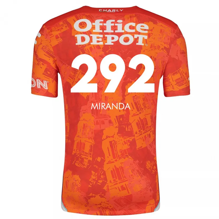 Danxen Barn Herbey Miranda #292 Orange Vit Bortatröja Matchtröjor 2024/25 Tröjor T-Tröja