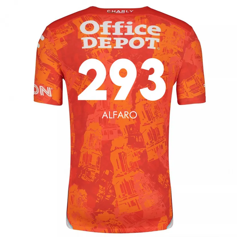 Danxen Barn Cristóbal Alfaro #293 Orange Vit Bortatröja Matchtröjor 2024/25 Tröjor T-Tröja