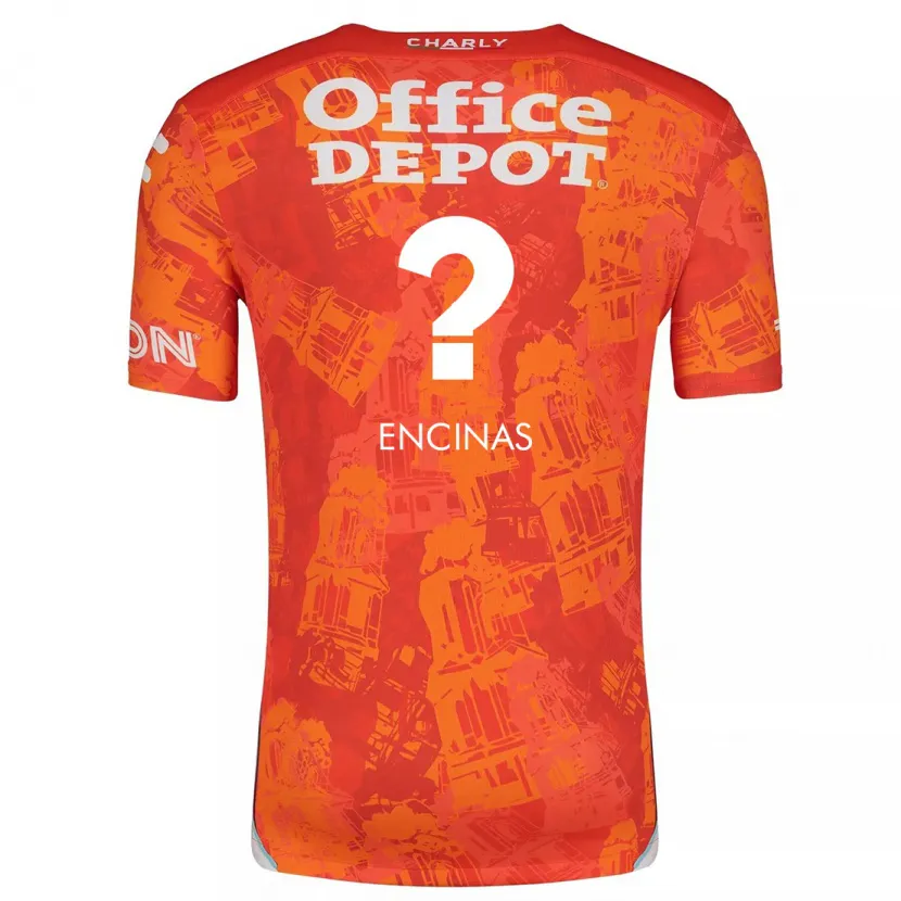 Danxen Barn Aldo Encinas #0 Orange Vit Bortatröja Matchtröjor 2024/25 Tröjor T-Tröja