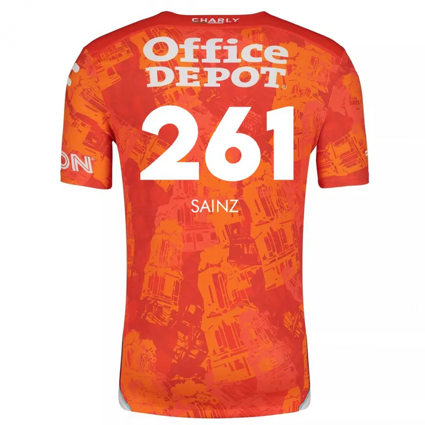 Danxen Barn Diego Sáinz #261 Orange Vit Bortatröja Matchtröjor 2024/25 Tröjor T-Tröja