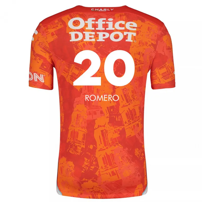 Danxen Barn Tamara Romero #20 Orange Vit Bortatröja Matchtröjor 2024/25 Tröjor T-Tröja