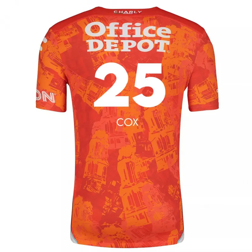 Danxen Barn Marta Cox #25 Orange Vit Bortatröja Matchtröjor 2024/25 Tröjor T-Tröja