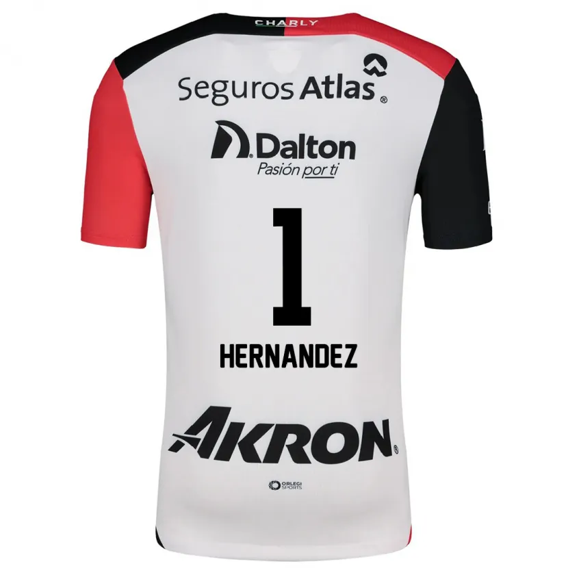 Danxen Barn José Hernández #1 Vit Röd Svart Bortatröja Matchtröjor 2024/25 Tröjor T-Tröja