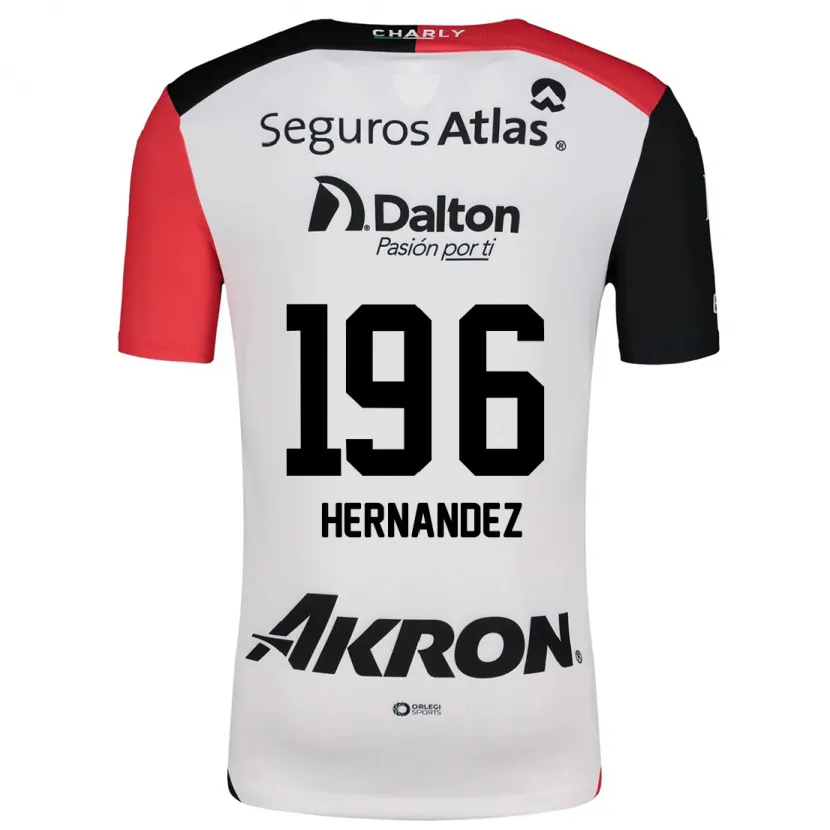 Danxen Barn Miguel Hernández #196 Vit Röd Svart Bortatröja Matchtröjor 2024/25 Tröjor T-Tröja