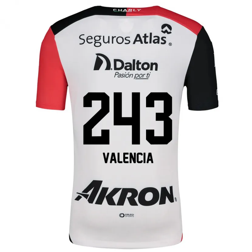 Danxen Barn Luis Valencia #243 Vit Röd Svart Bortatröja Matchtröjor 2024/25 Tröjor T-Tröja