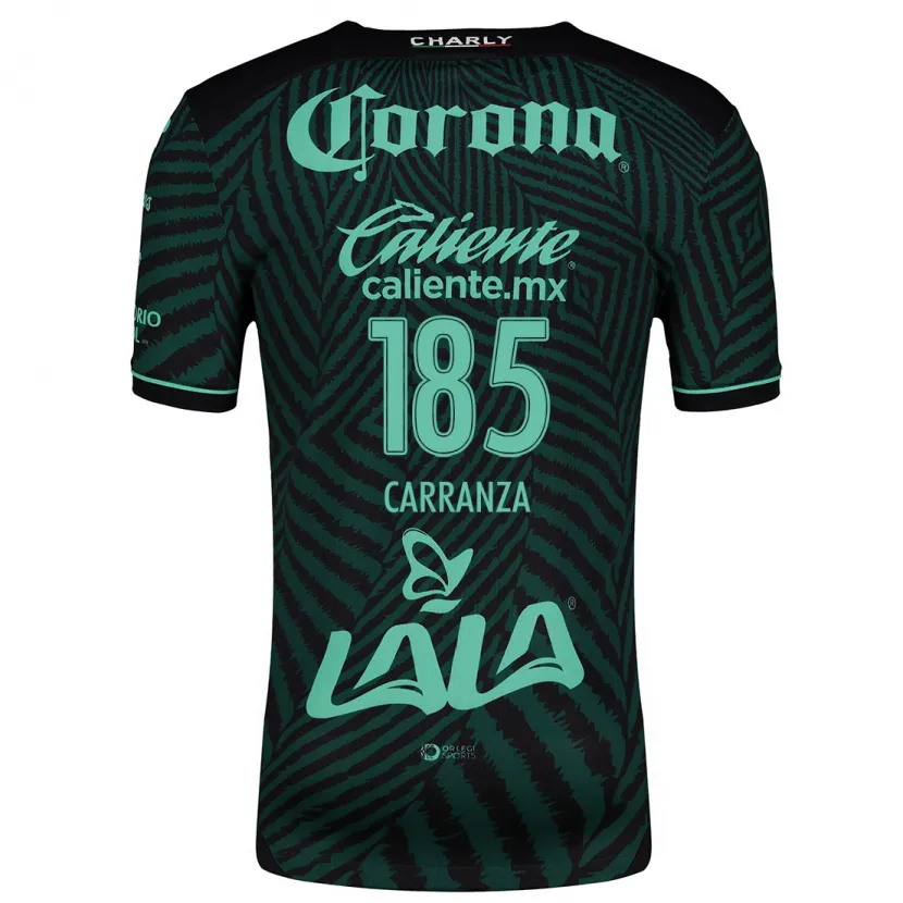 Danxen Barn Héctor Carranza #185 Svart Grön Bortatröja Matchtröjor 2024/25 Tröjor T-Tröja