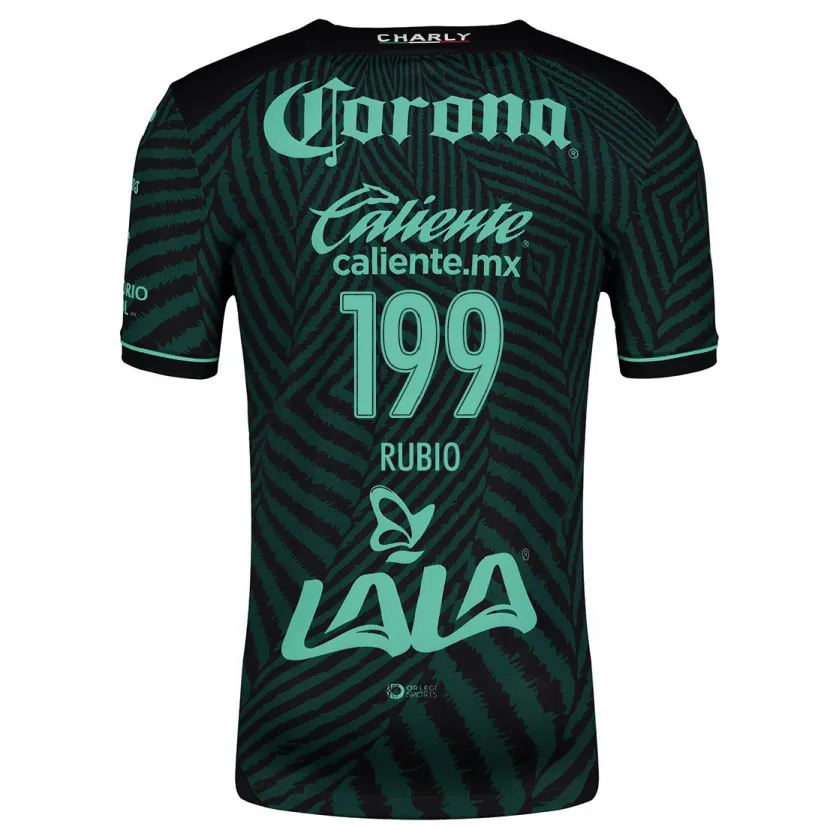Danxen Barn Ronaldo Rubio #199 Svart Grön Bortatröja Matchtröjor 2024/25 Tröjor T-Tröja