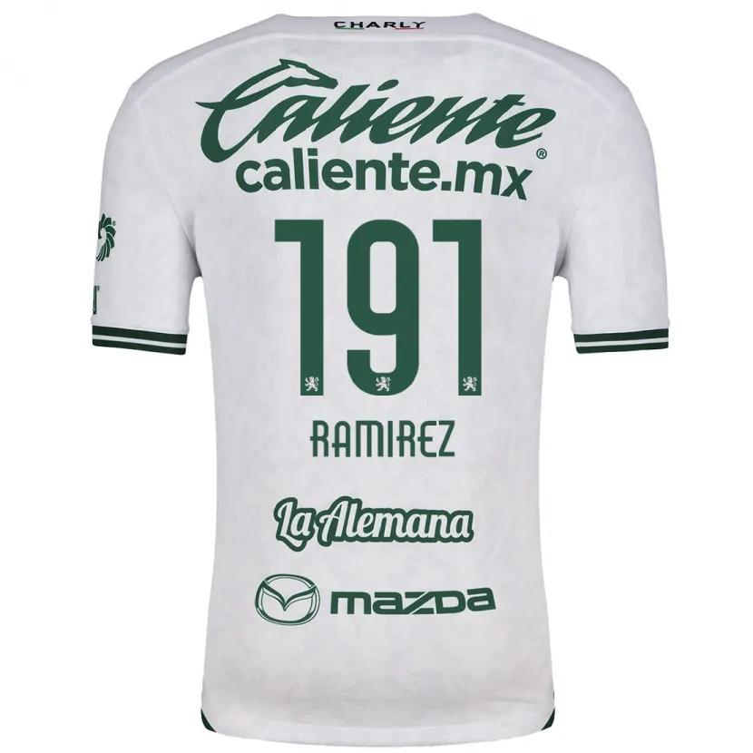 Danxen Barn Ian Ramírez #191 Vit Grön Bortatröja Matchtröjor 2024/25 Tröjor T-Tröja