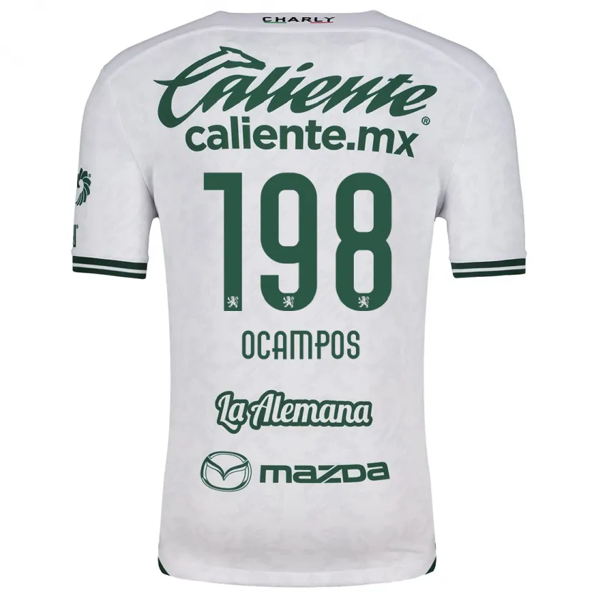 Danxen Barn Omar Ocampos #198 Vit Grön Bortatröja Matchtröjor 2024/25 Tröjor T-Tröja