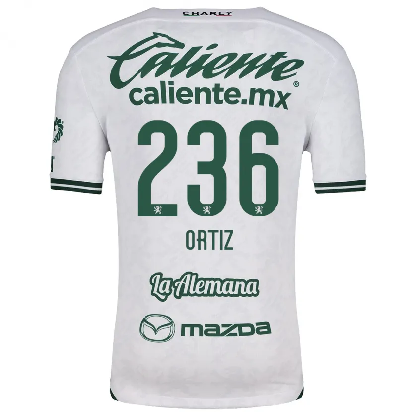 Danxen Barn Youssef Ortiz #236 Vit Grön Bortatröja Matchtröjor 2024/25 Tröjor T-Tröja