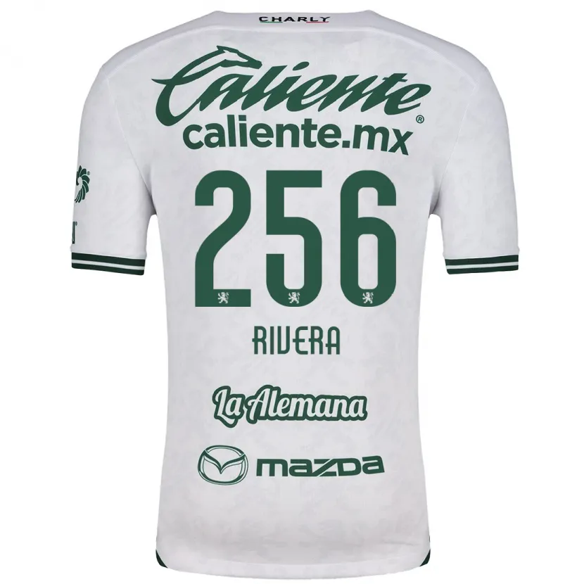 Danxen Barn Fernando Rivera #256 Vit Grön Bortatröja Matchtröjor 2024/25 Tröjor T-Tröja