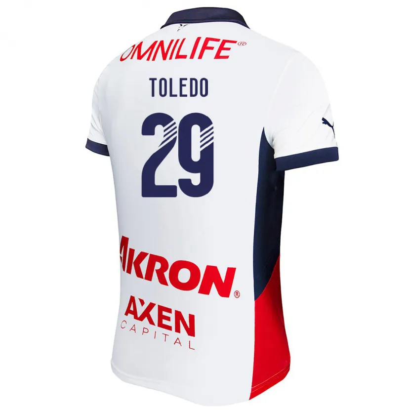 Danxen Barn Wendy Toledo #29 Vit Röd Blå Bortatröja Matchtröjor 2024/25 Tröjor T-Tröja
