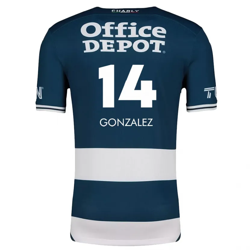 Danxen Män Arturo González #14 Blå Vit Hemmatröja Matchtröjor 2024/25 Tröjor T-Tröja