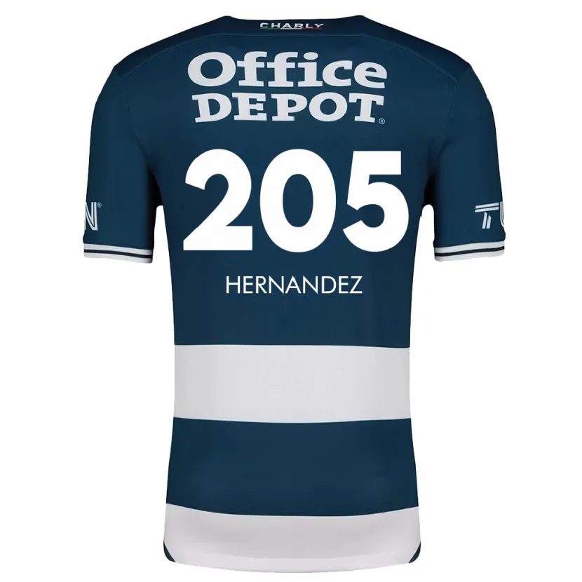 Danxen Män Sergio Hernández #205 Blå Vit Hemmatröja Matchtröjor 2024/25 Tröjor T-Tröja