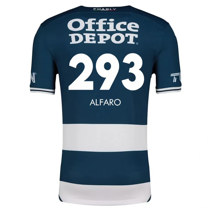 Danxen Män Cristóbal Alfaro #293 Blå Vit Hemmatröja Matchtröjor 2024/25 Tröjor T-Tröja