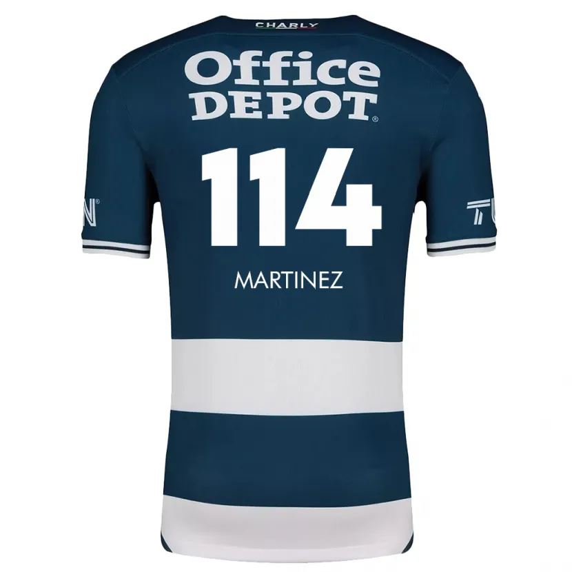 Danxen Män Jesús Martínez #114 Blå Vit Hemmatröja Matchtröjor 2024/25 Tröjor T-Tröja