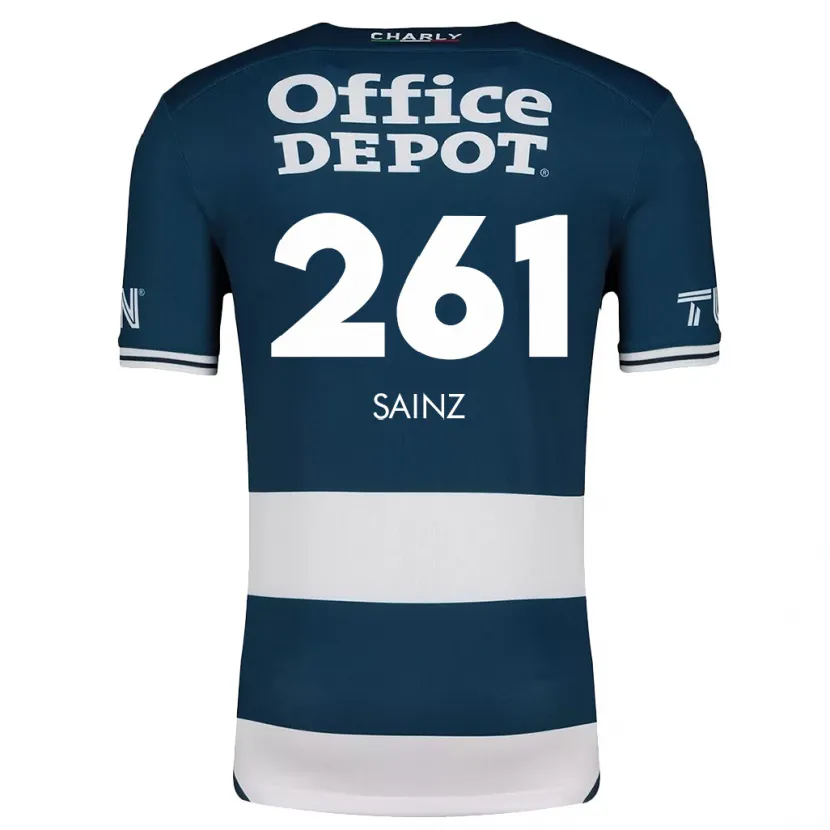 Danxen Män Diego Sáinz #261 Blå Vit Hemmatröja Matchtröjor 2024/25 Tröjor T-Tröja
