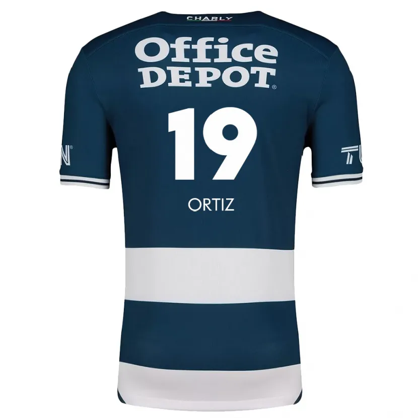 Danxen Män Celso Ortiz #19 Blå Vit Hemmatröja Matchtröjor 2024/25 Tröjor T-Tröja