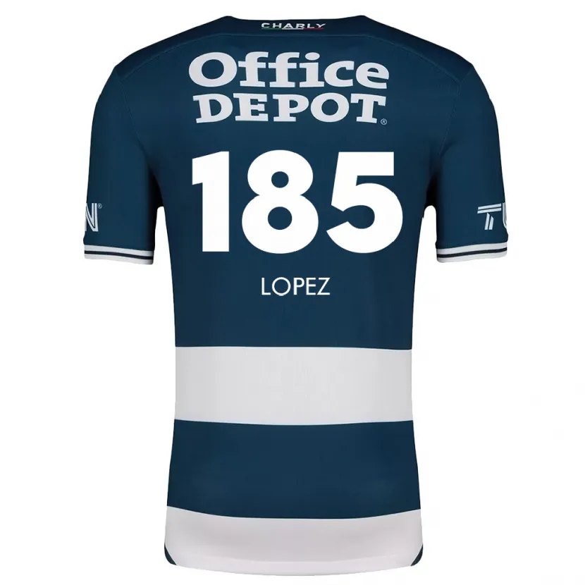 Danxen Män René López #185 Blå Vit Hemmatröja Matchtröjor 2024/25 Tröjor T-Tröja