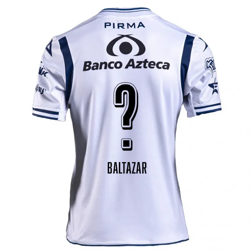 Danxen Män Carlos Baltazar #0 Vit Marinblå Hemmatröja Matchtröjor 2024/25 Tröjor T-Tröja