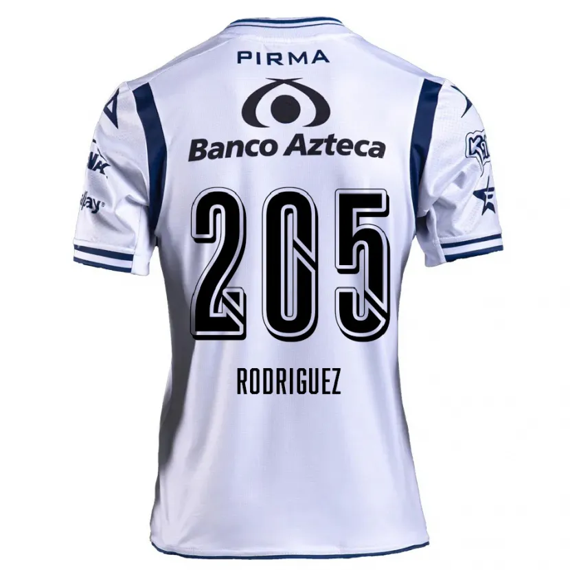 Danxen Män Alberto Rodríguez #205 Vit Marinblå Hemmatröja Matchtröjor 2024/25 Tröjor T-Tröja