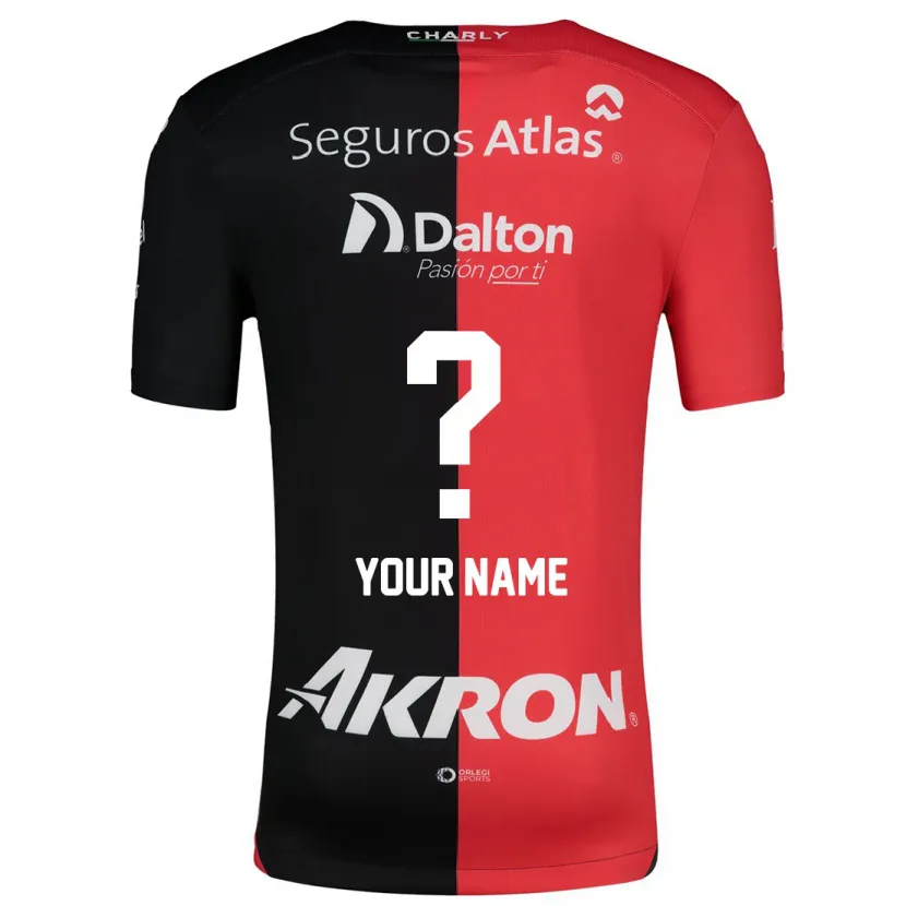 Danxen Män Ditt Namn #0 Röd Svart Hemmatröja Matchtröjor 2024/25 Tröjor T-Tröja