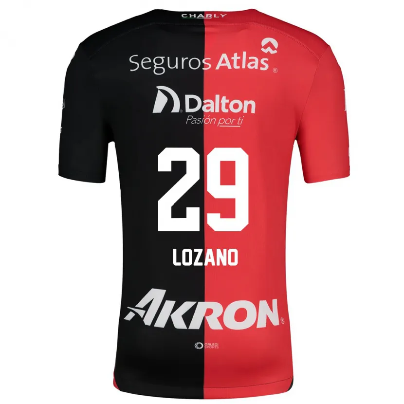 Danxen Män Brian Lozano #29 Röd Svart Hemmatröja Matchtröjor 2024/25 Tröjor T-Tröja