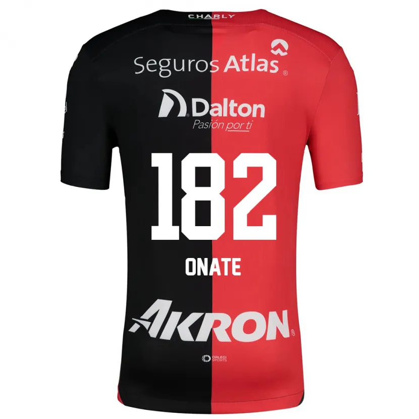 Danxen Män Axel Oñate #182 Röd Svart Hemmatröja Matchtröjor 2024/25 Tröjor T-Tröja