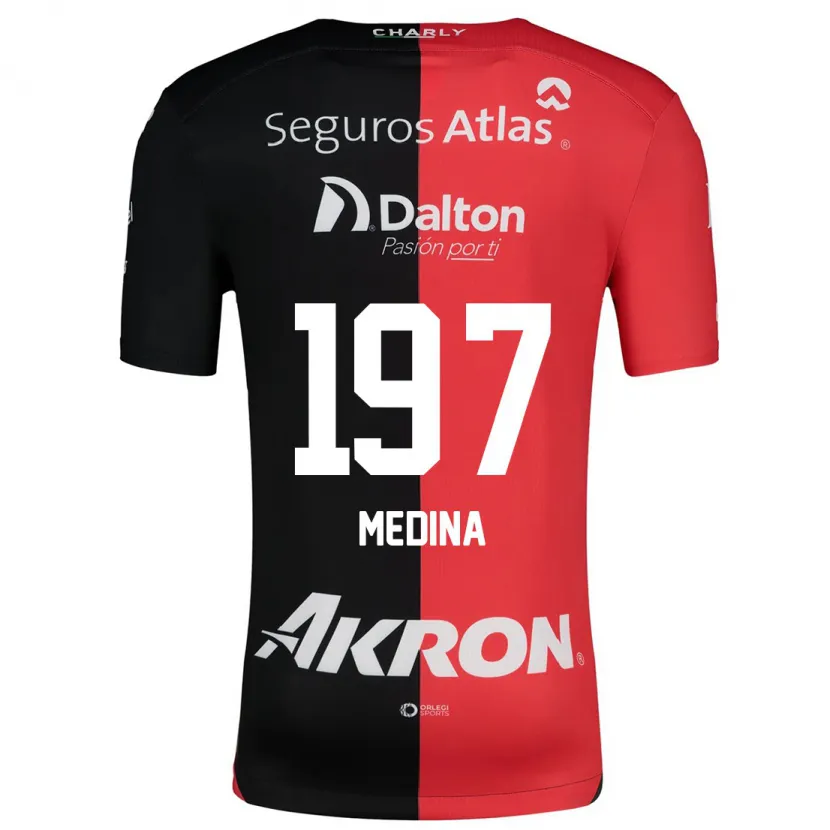 Danxen Män Héctor Medina #197 Röd Svart Hemmatröja Matchtröjor 2024/25 Tröjor T-Tröja