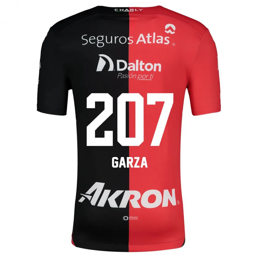 Danxen Män Rodolfo Garza #207 Röd Svart Hemmatröja Matchtröjor 2024/25 Tröjor T-Tröja