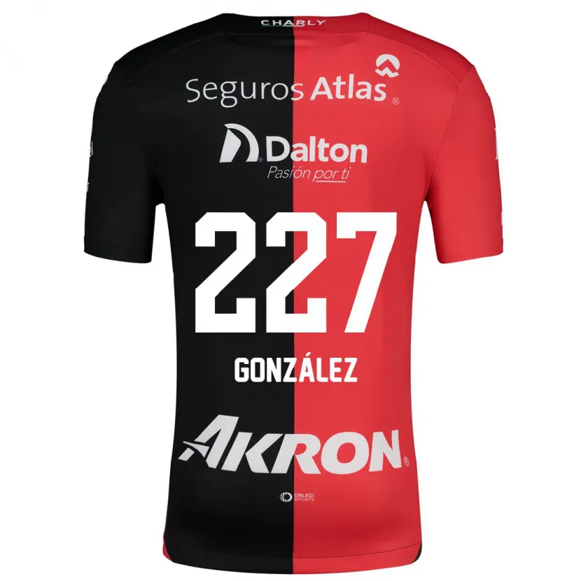 Danxen Män Rodolfo González #227 Röd Svart Hemmatröja Matchtröjor 2024/25 Tröjor T-Tröja
